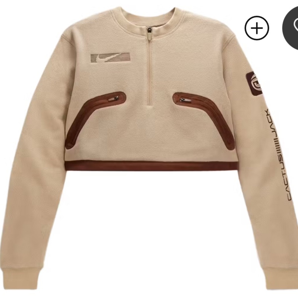 Travis Scott CACT.US CORP x Nike W NRG BH PO Crew Fleece Sweatshirt